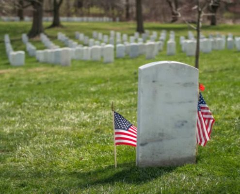 US Flag at Arlington National Cemetery, Virginia