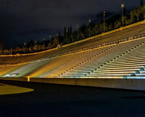 Athens Olympic Stadium, finish of the marathon