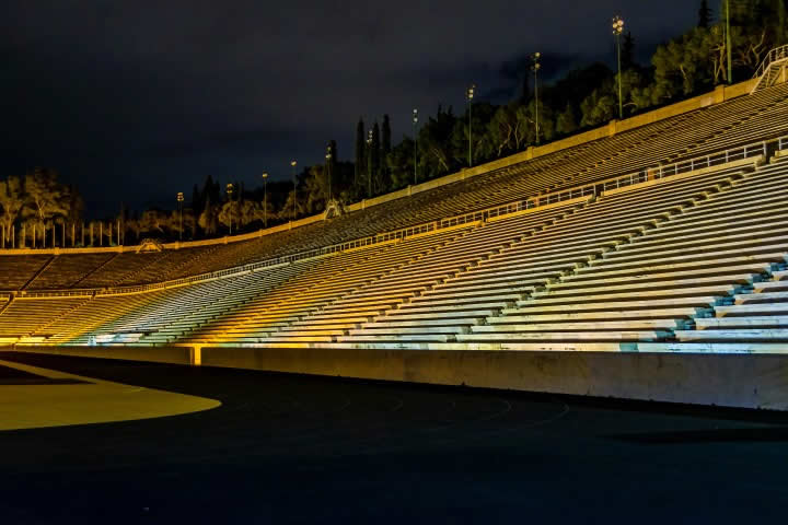 Athens Olympic Stadium, finish of the marathon