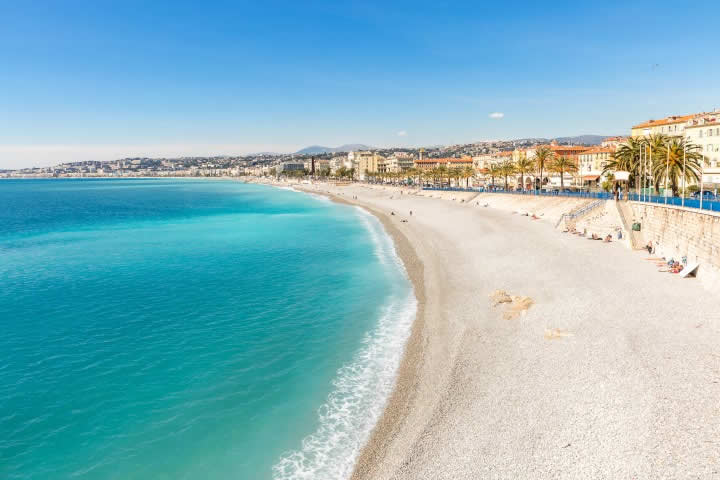 Beach in Nice France