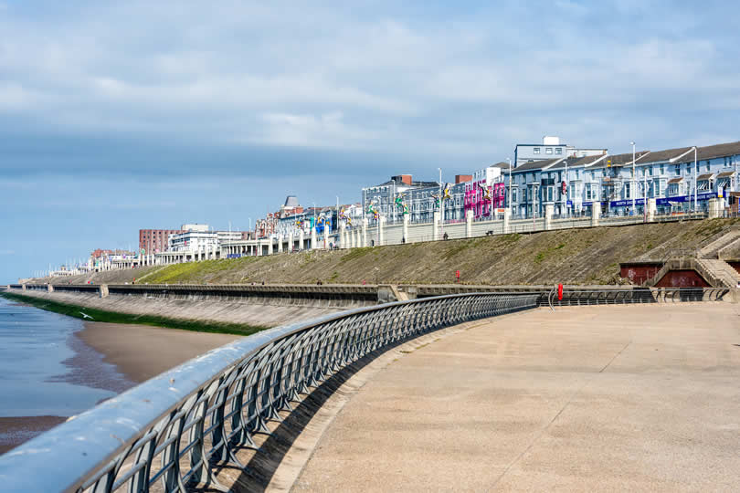 Blackpool seafront promenade