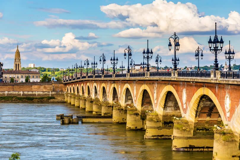 Bordeaux view of Bastide district