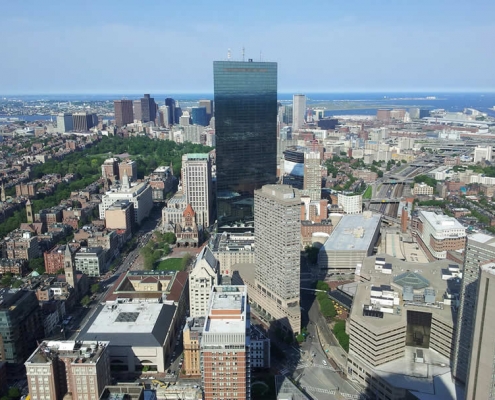 Boston Downtown from Air