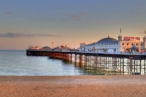 Brighton Pier in the evening