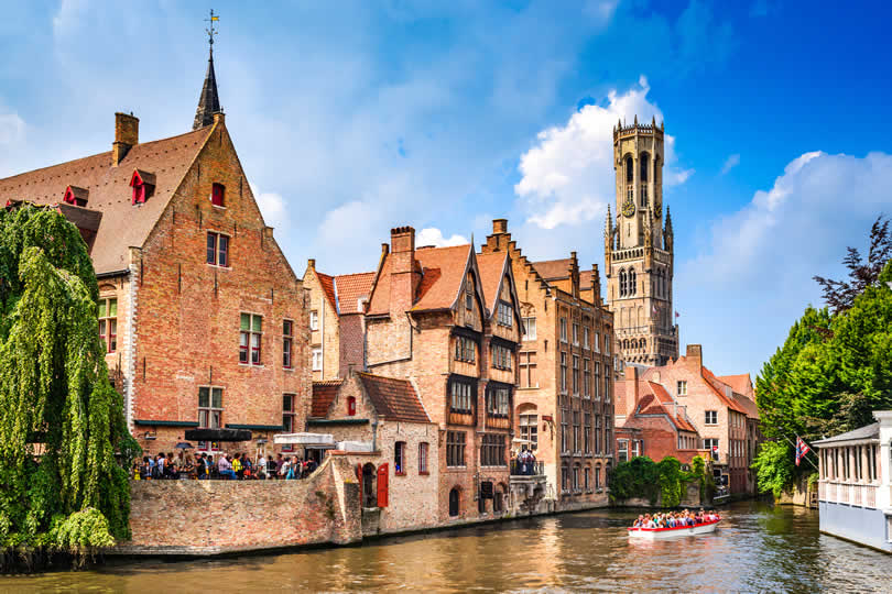 Bruges canal and Belfort