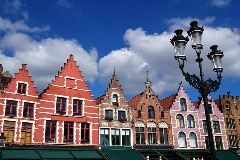 Bruges Grand Market Square restaurants and cafes