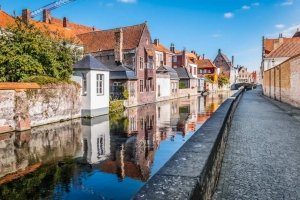 Bruges Gouden Handrei Canal Houses