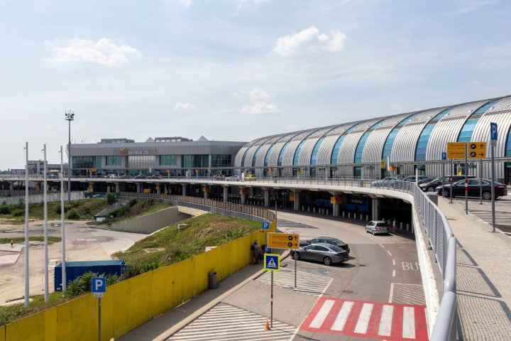 Ferenc Liszt International Airport terminal in Budapest
