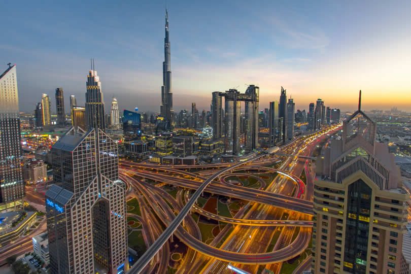 Downtown Dubai with Burj Khalifa