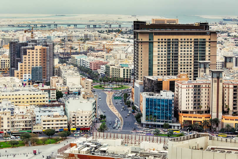 Deira district city centre in Dubai