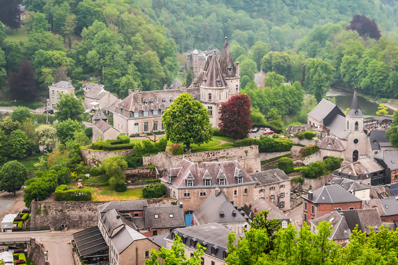 City of Durbuy in Belgian Ardennes