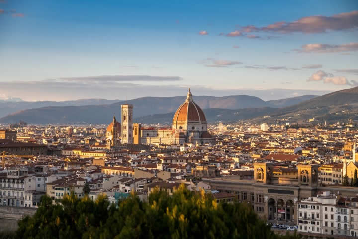 Florence city and cathedral in Italy