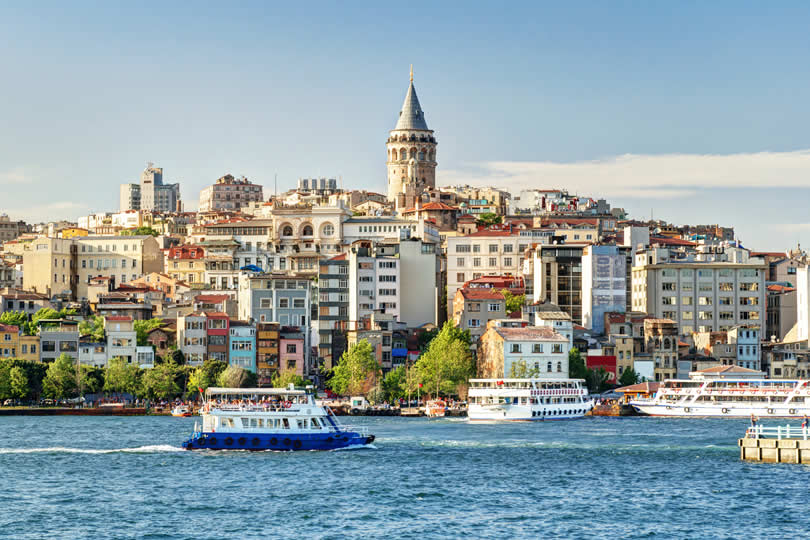 Galata district in Istanbul