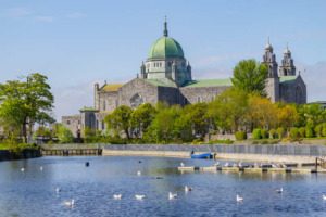 Galway Cathedral and Corrib river