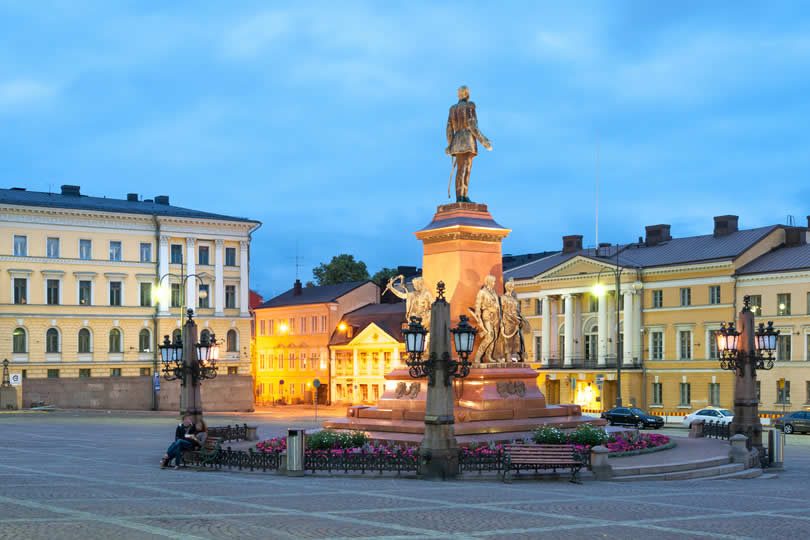 Senate Square in Helsinki center