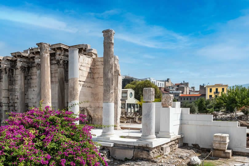 Historical site in center of Athens