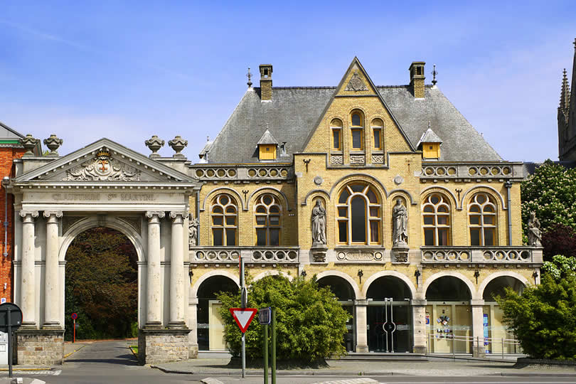 Historical architecture in Ypres Belgium