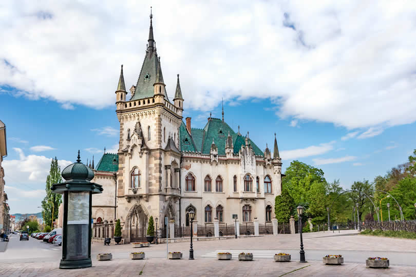 Jakab Palace in the old town of Kosice Slovakia