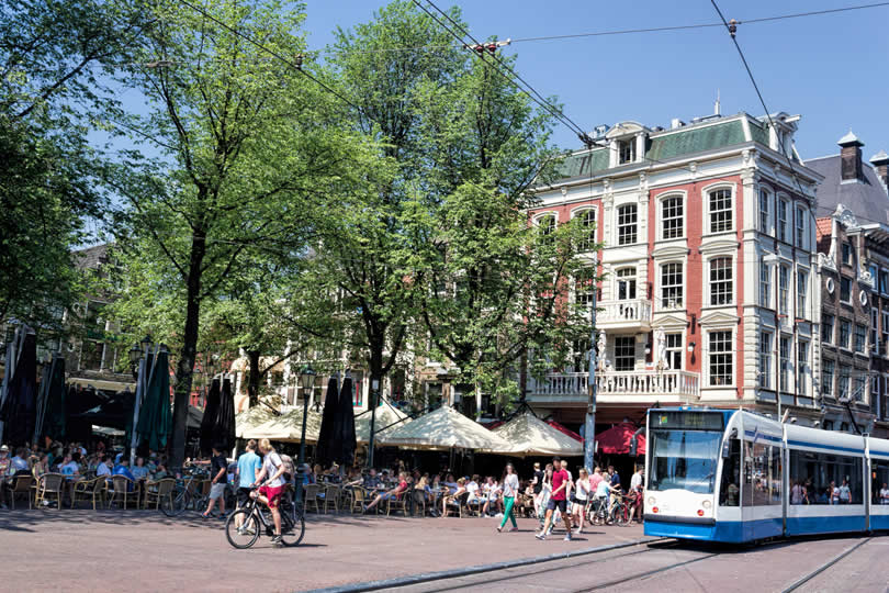 Leidseplein in Amsterdam Holland
