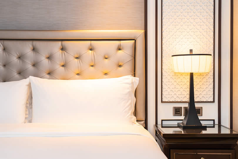 Luxury hotel bed