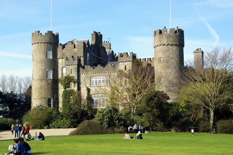 Malahide Castle in Dublin county