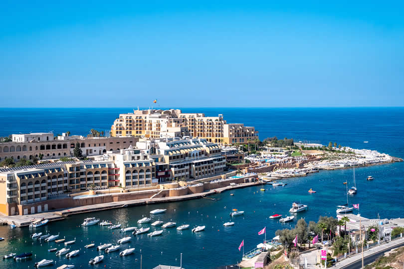 Malta St Julians hotel and beach resort