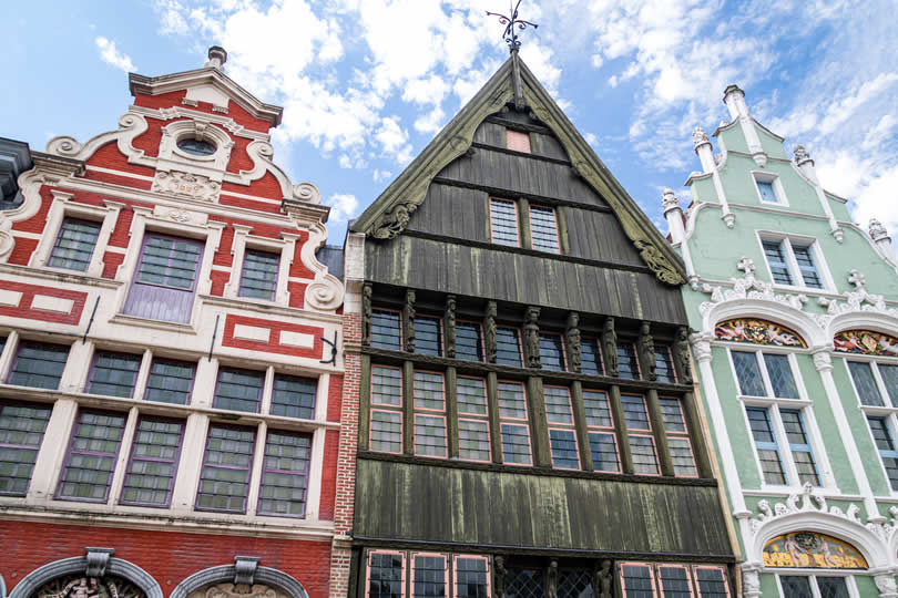 Mechelen old traditional houses