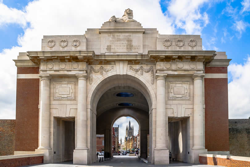 Menin Gate in Ypres Belgium