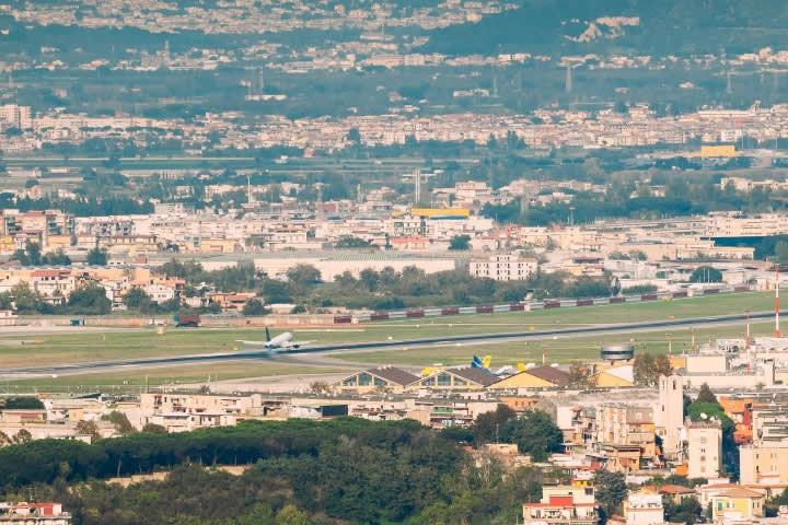 Naples Airport aerial view