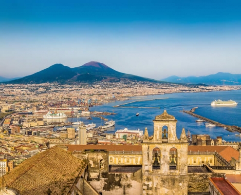 Bay of Naples in Italy