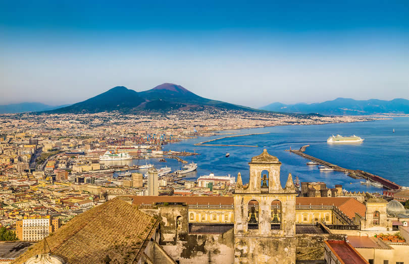 Bay of Naples in Italy