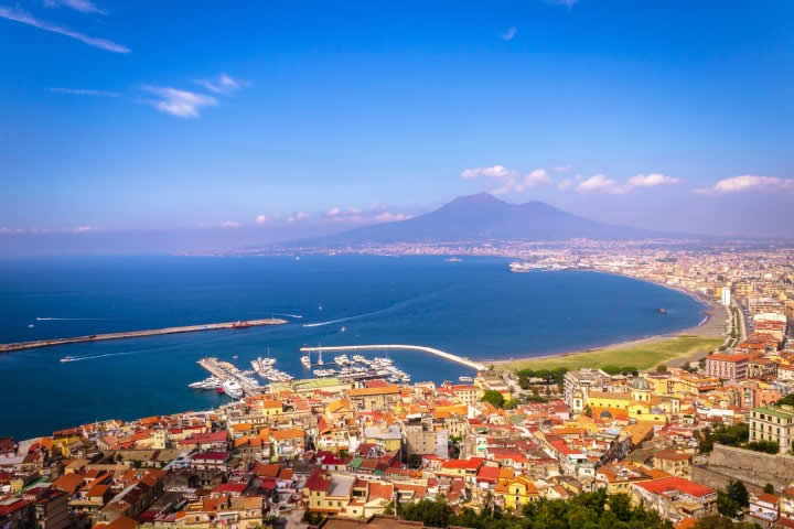 Bay of Naples from Mount Faito, Naples