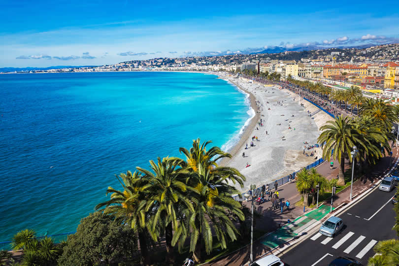Nice Beach French Riviera France