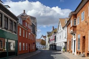 Street in Odense Denmark