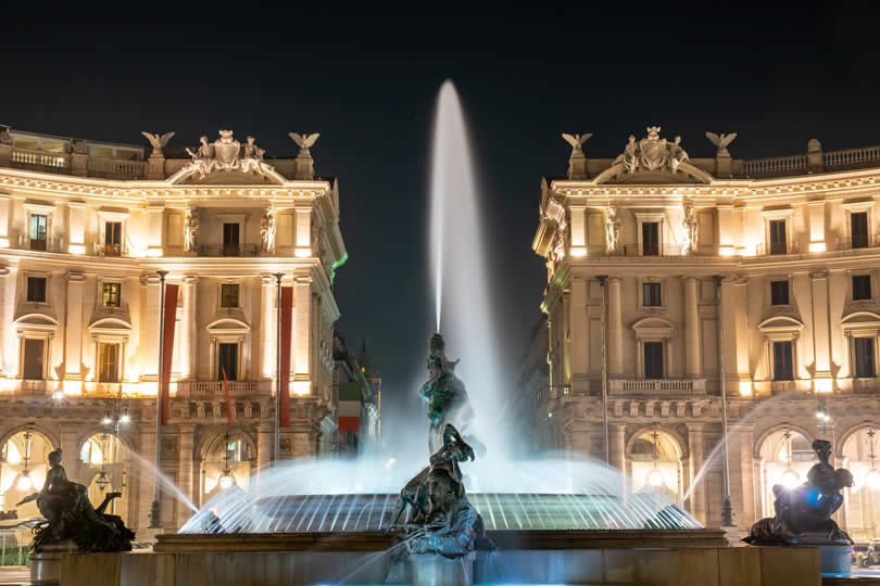Piazza della Repubblica and the Fountain of the Naiads