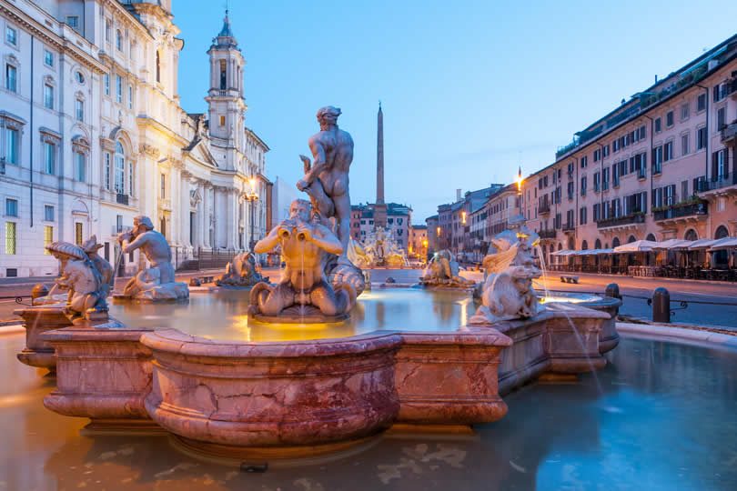 Piazza Navona in Rome old city centre