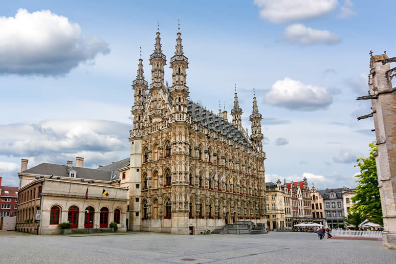 Town Hall and Grand Market Square in Leuven