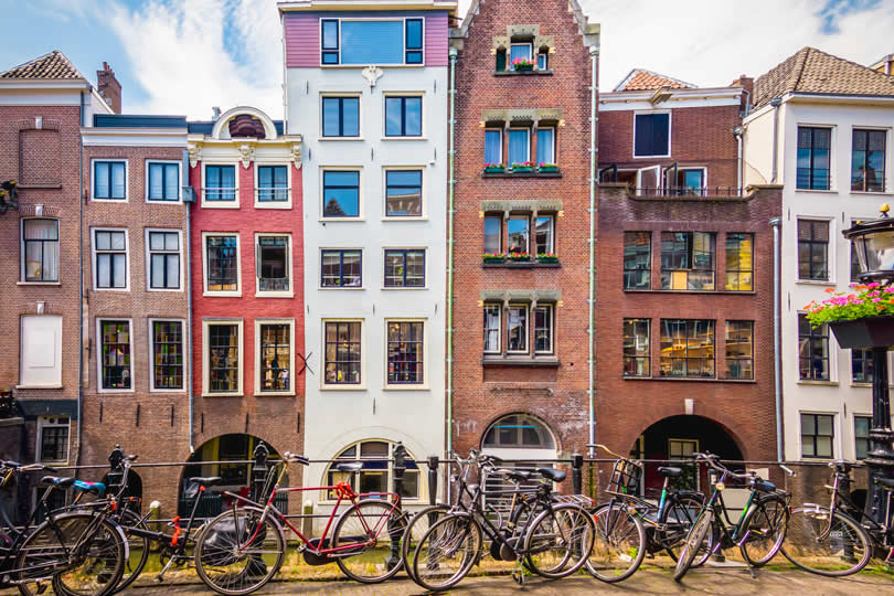Traditional houses in Utrecht center