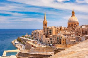 Valletta city centre churches in Malta