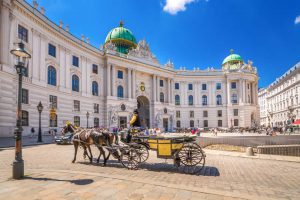 Vienna Hofburg horse carriage