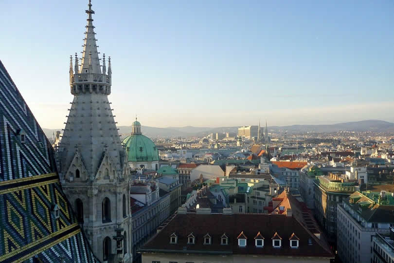 View of Vienna city centre
